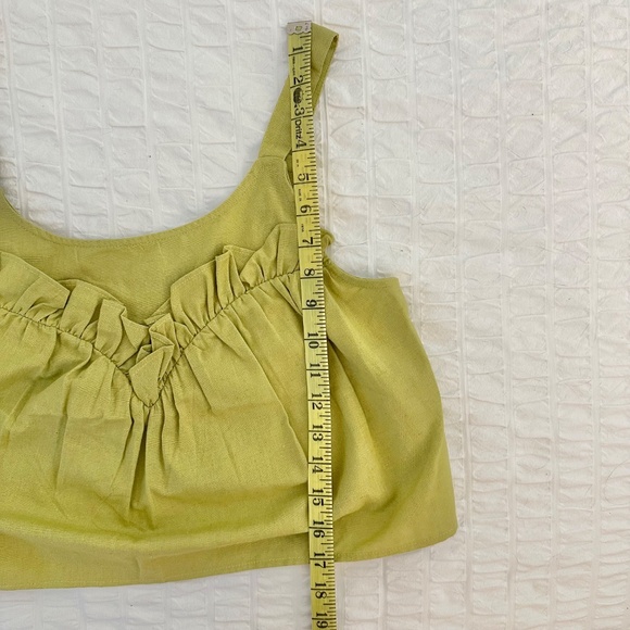 NWT Native Youth Verdi Linen Ruffle Tank - Picture 8 of 9